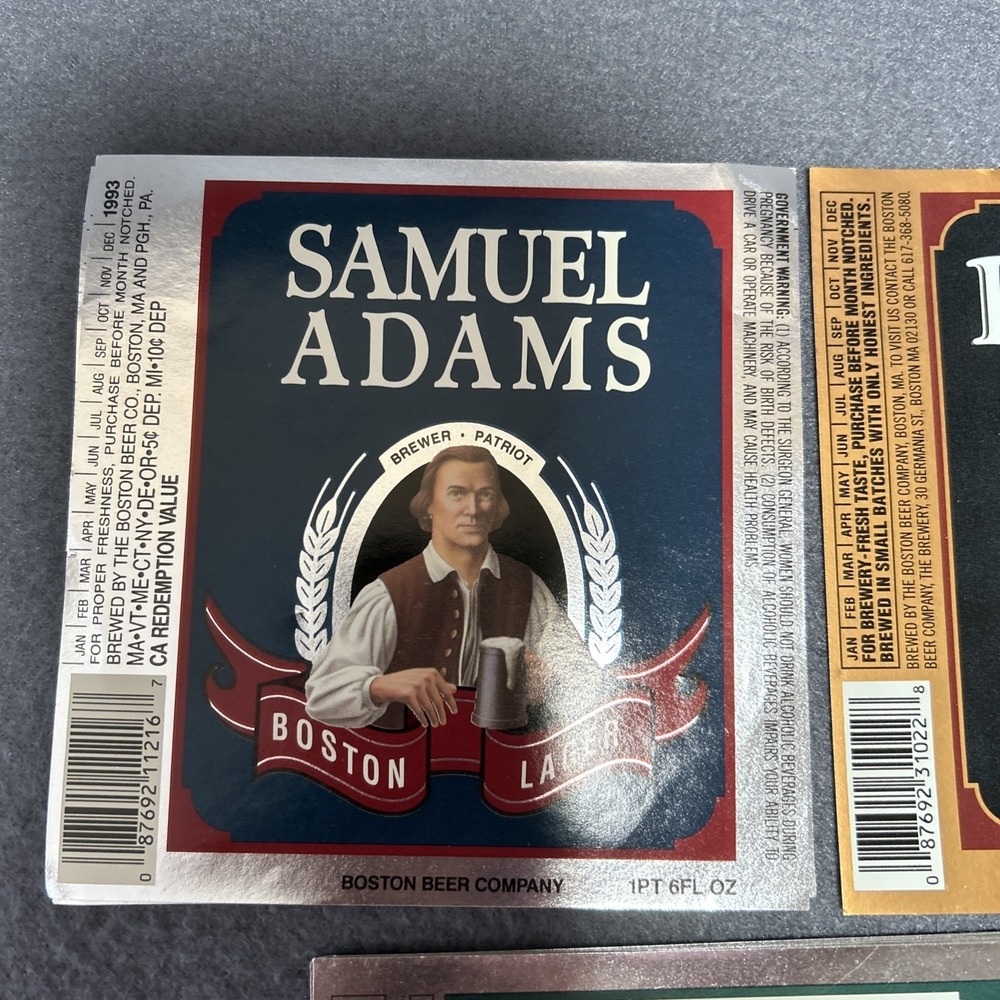 Sam Adams Boston Lager Beer Bottle Labels Lot of 32 Variety Collectible Homebrew - Picture 2 of 7